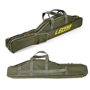 Double Layer Fishing Rod Bag, 1 Count?Portable Foldable Fishing Rod Case, Fishing Accessories
