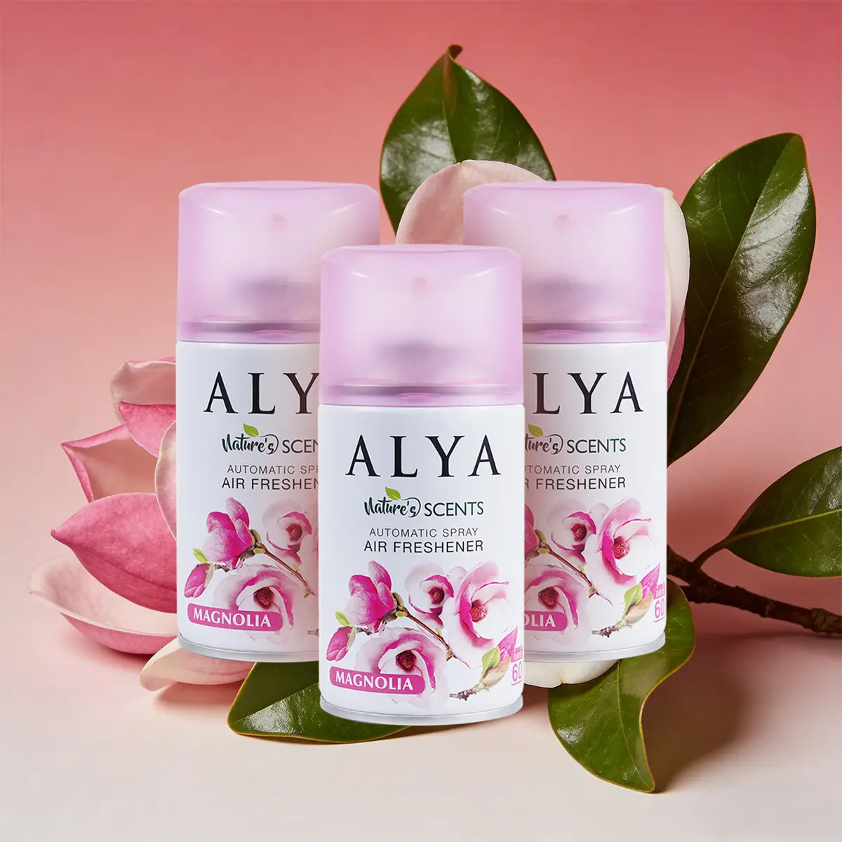 ALYA Nature Bathroom Odor Control Air Freshener Spray Refill 5 Oz 3 Pack Soft Floral & Clean Linen Scent