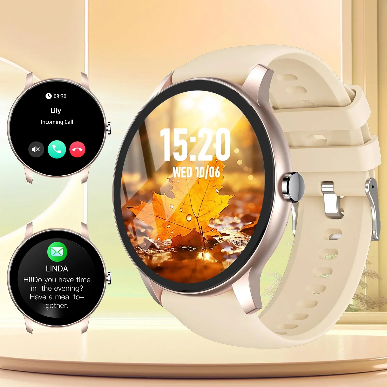 Smart Watch with Bluetooth-compatible Connectivity, Digital Display, Multi-Sport Modes, Call & Message Alerts, Compatible with iOS & Android, Smartwatch with Calls, Wireless Smart Watch
