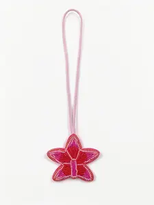 New Fashion Star Beaded Embroidery Bag Charm, Unique Backpack Decoration, Keychain Accessory, Elegant Floral Design