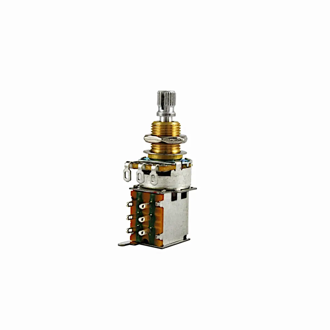 EP-0296-000 500-Kiloohm Push-Push Audio Potentiometer - Electrical Switch Accessory with Nut and Washer for Home Improvement Electrical Equipment