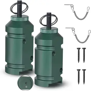 Perimeter Trip Alarm,12 Gauge Camping Trip Wire Alarm Device with 4pcs Screws,Early Warning Security System for Outdoor and Property Safety/Bear Deterrent -Dark Green (Adapter Not Included