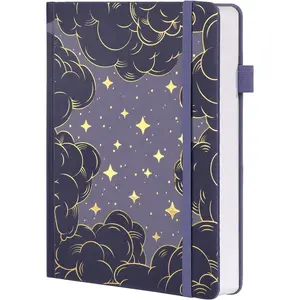 A5 Dotted Journal for Women Men, Dot Grid Notebook, 160 GSM Thick Paper, 192 Numbered Pages, Dotted Journal Notebook for Planner Organization, 5.8 x 8.2 in