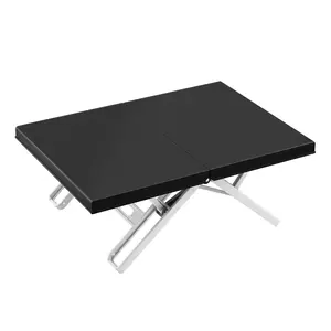 Small Beach Table for Sand Foldable, Small Laptop Tray Table, Portable Mini Low Picnic Camping Table, Black