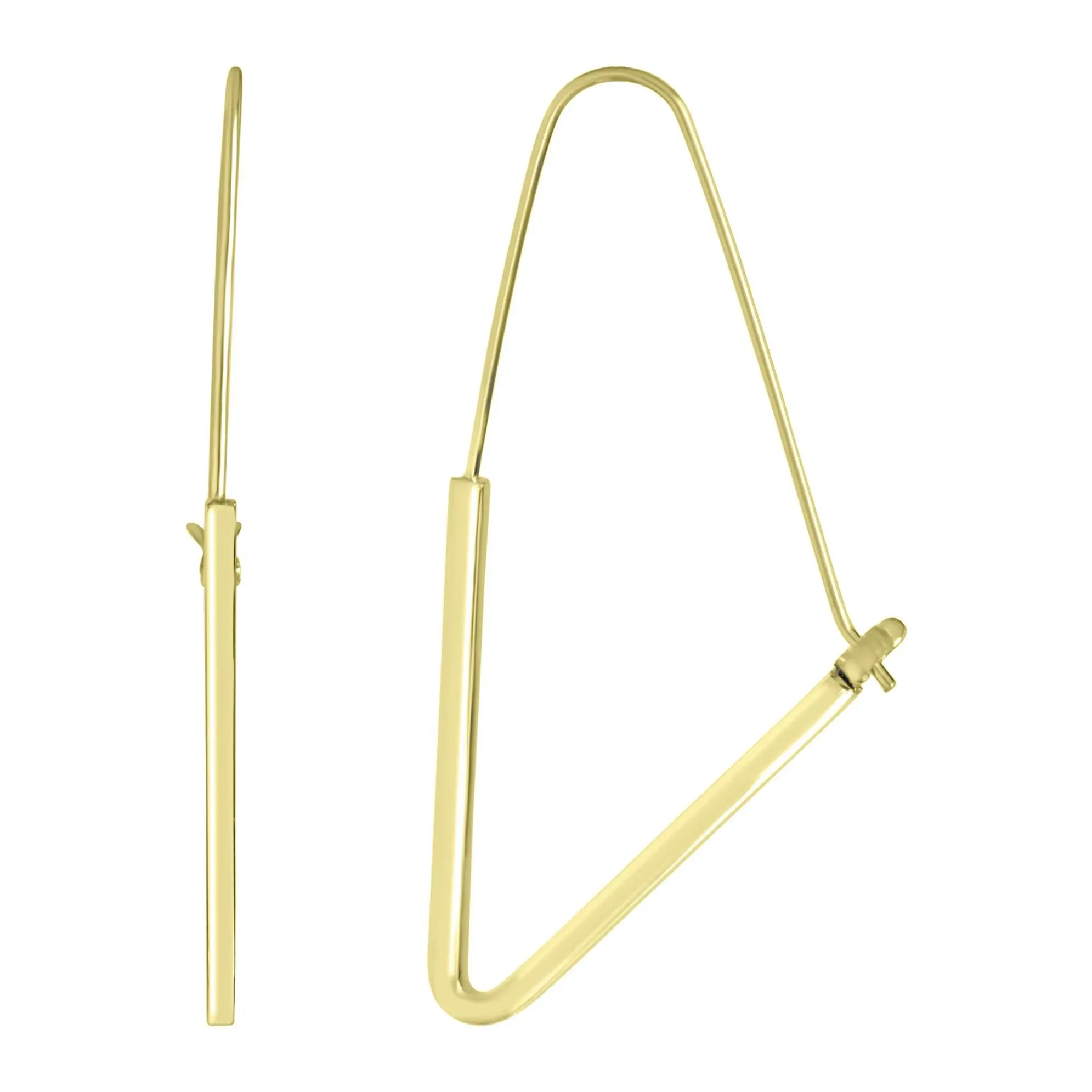 Steel by Design Triangle Threader Earrings