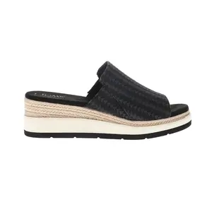 TOMS Womens Margot Mule Espadrille  Casual Sandals Casual Mid Heel 2-3" - Black