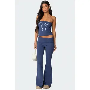 Aiyana Fold Over Flared Leggings