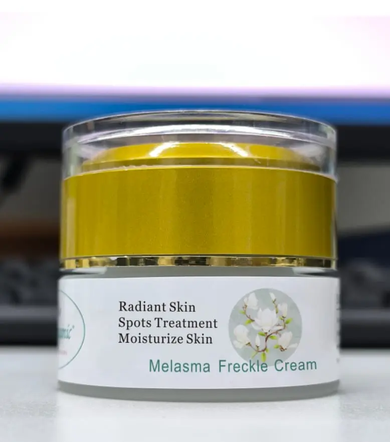 Sha's Organic Skincare Dark Spot Remover Cream - Glycolic Acid & Peony Infused, Freckle & Blemish Spot Treatment Moisturizer, All Skin Types Skin Care Product, 30g, Skin Care Products