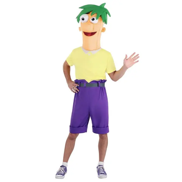 Disney Phineas and Ferb Men's Ferb Costume (© Disney), Clothes, Shorts