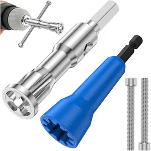 [Drill Wire Twisting Socket Tool] 1 Set Wire Stripping Twisting Tools for Drill Fast Electric and Hand Wire Stripper and Twister Wire Connector Socket Nut Twist Wire Tool Cable Twisting Tool w 1/4'' Chuck Stripping and Twist Wire,Summervibes