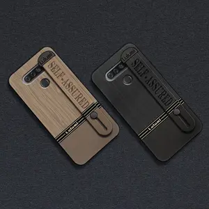 Wrist Strap Wristband Phone Case For LG K51/Reflect/L555DL Fashion Design mature Anti-dust Waterproof Dirt-resistant Phone Holder Durable protective simple Kickstand Silicone