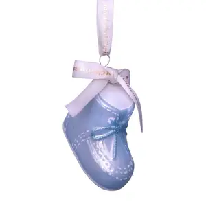 Blue Baby's First Christmas Ornament