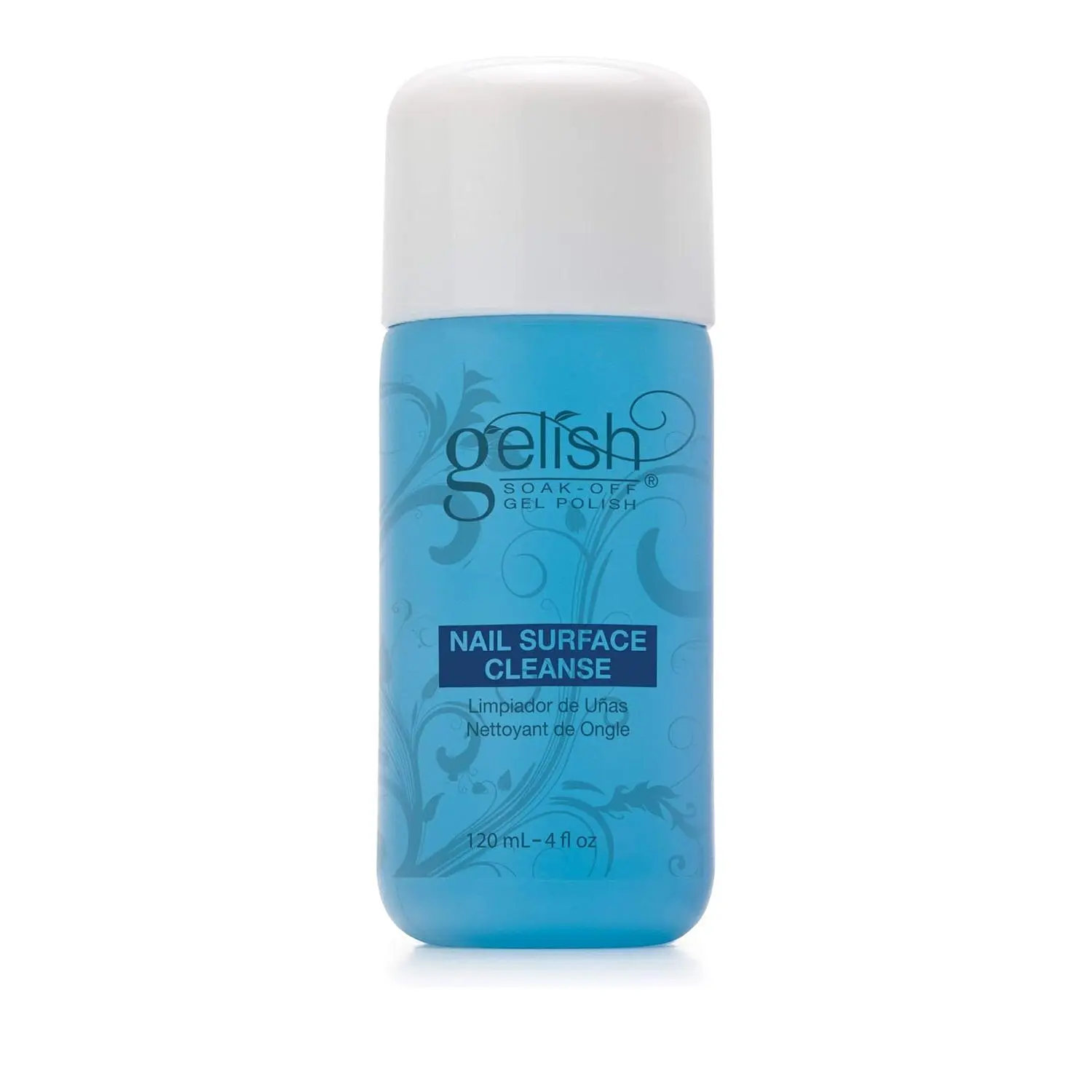 Gelish Nail Surface Cleanse – Gel Top Coat Nail Cleaner, Removes Tacky Residue, High-Shine Finish, Skin-Safe Formula, Smooth & Glossy Results for Perfect Manicure (4 Fl Oz)