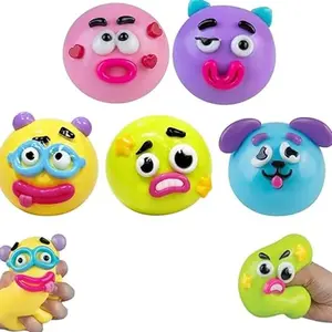 Smushers Dog Face Swap Squishy | Soft Moldable Sensory Fidget Toy for Stress Relief & Desk Decor