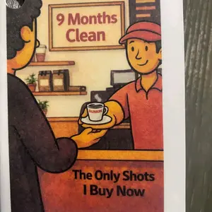 Recovery Card Keychain -  Celebratory Accessory for Sobriety Milestones