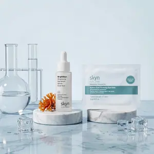 Skyn Iceland The Morning Eye Refresh Duo - HydroCool Firming Eye Gels pack of 4 and Brightening eye serum