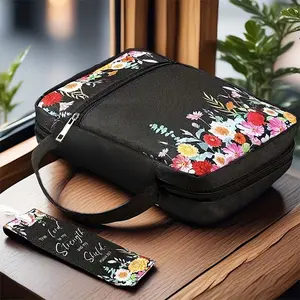 1 Bible set, women's Bible-themed backpack, Christmas gift, girls' Bible set, women's Bible travel case, children's Bible set