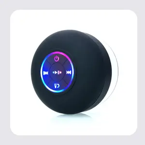 Wireless Shower Speaker | Bluetooth, LED Light, Waterproof, Rechargeable, Stereo Sound for Indoor/Outdoor