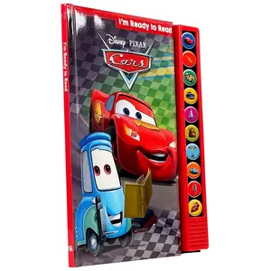Disney Pixar Cars I'm Ready to Read with Lightning McQueen Play-a-Sound Hardcover Sound Book for Early Readers & Toddlers Interactive Learning Gift