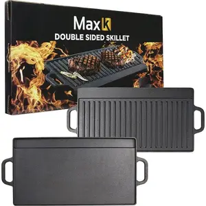 20 Inch Cast Iron Reversible Grill and Griddle