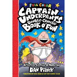 USED-The Captain Underpants Double-Crunchy Book O' Fun: Color Edition (from the Creator of Dog Man) by Pilkey, Dav (Hardcover)