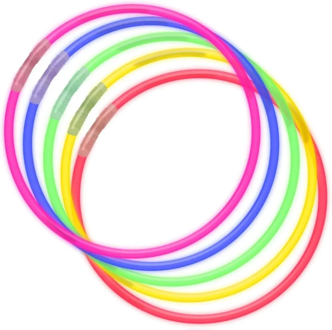 50 PCS Premium 22 Inch Glow Stick Necklaces in Assorted Colors Bulk Glowstick Necklaces Bright Long Lasting 8-12 Hours CPSIA Compliant