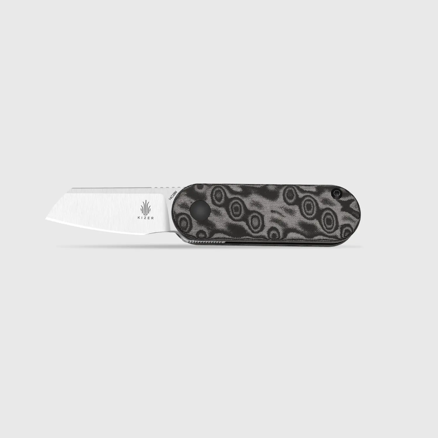 Kizer Mini Bay 14C28N Vortex Pattern Micarta Hardware Tool V2583A6