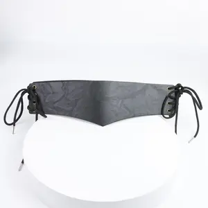 Retro PU leather belt, medieval cosplay decorative belt, punk gothic style versatile waist belt accessory for men and women