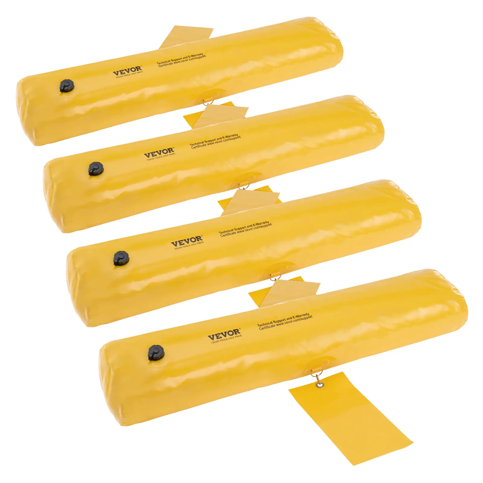 【Summerfinds】VEVOR Flood Barriers Sandbag Alternative Flood Bags 4 PackFlood Barrier for HomeWater Barriers for FloodingDoorwayDriveway(4FTx6in)