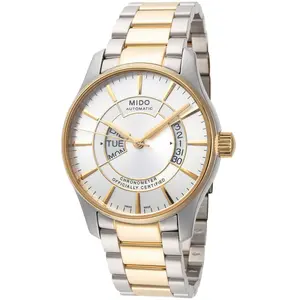 Mido Men's Belluna Automatic Movement Mechanical Watch - 40mm Round Dial Analog Fashion Mechanical Watch, Stainless Steel Wristwatch M0014312203100, Round Dial Watch