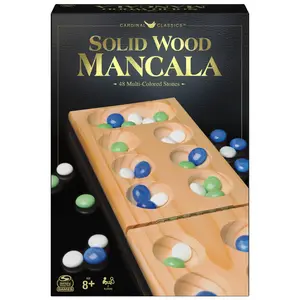 Spin Master Games, Mancala Strategy Board Game with Wood Board, for Ages 8+