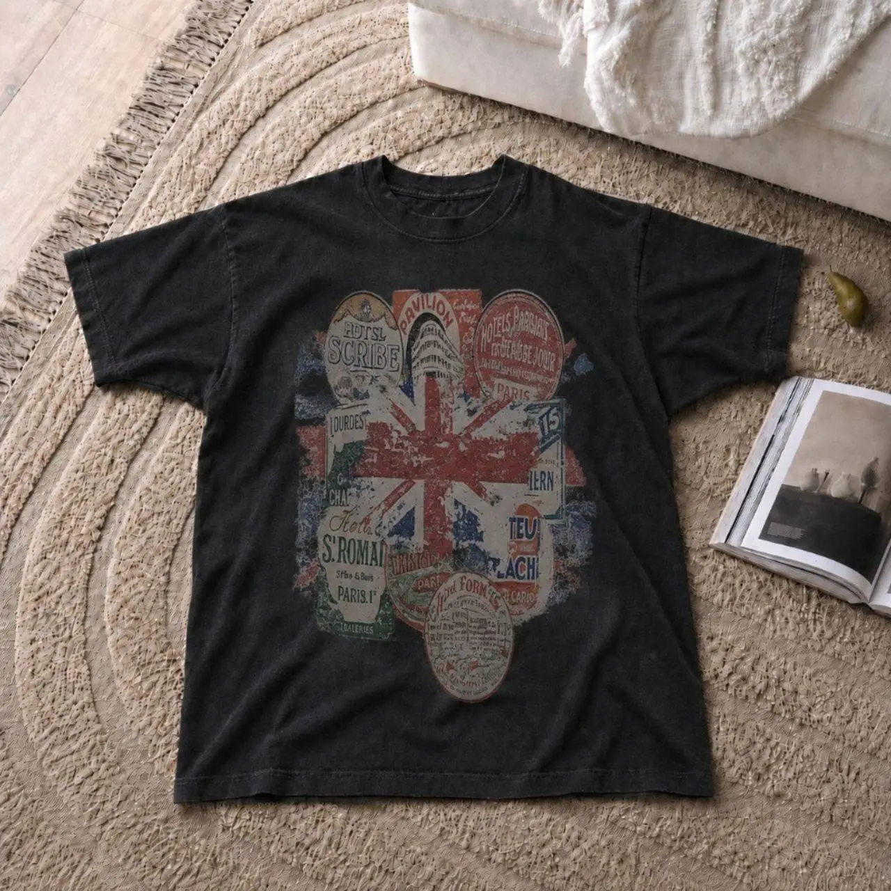 Vintage Union Jack Graphic Tee, British Flag Shirt, Distressed UK Graphic T Shirt, Retro 90s Streetwear Tee, London Aesthetic Unisex Shirt Menswear Cotton Tops