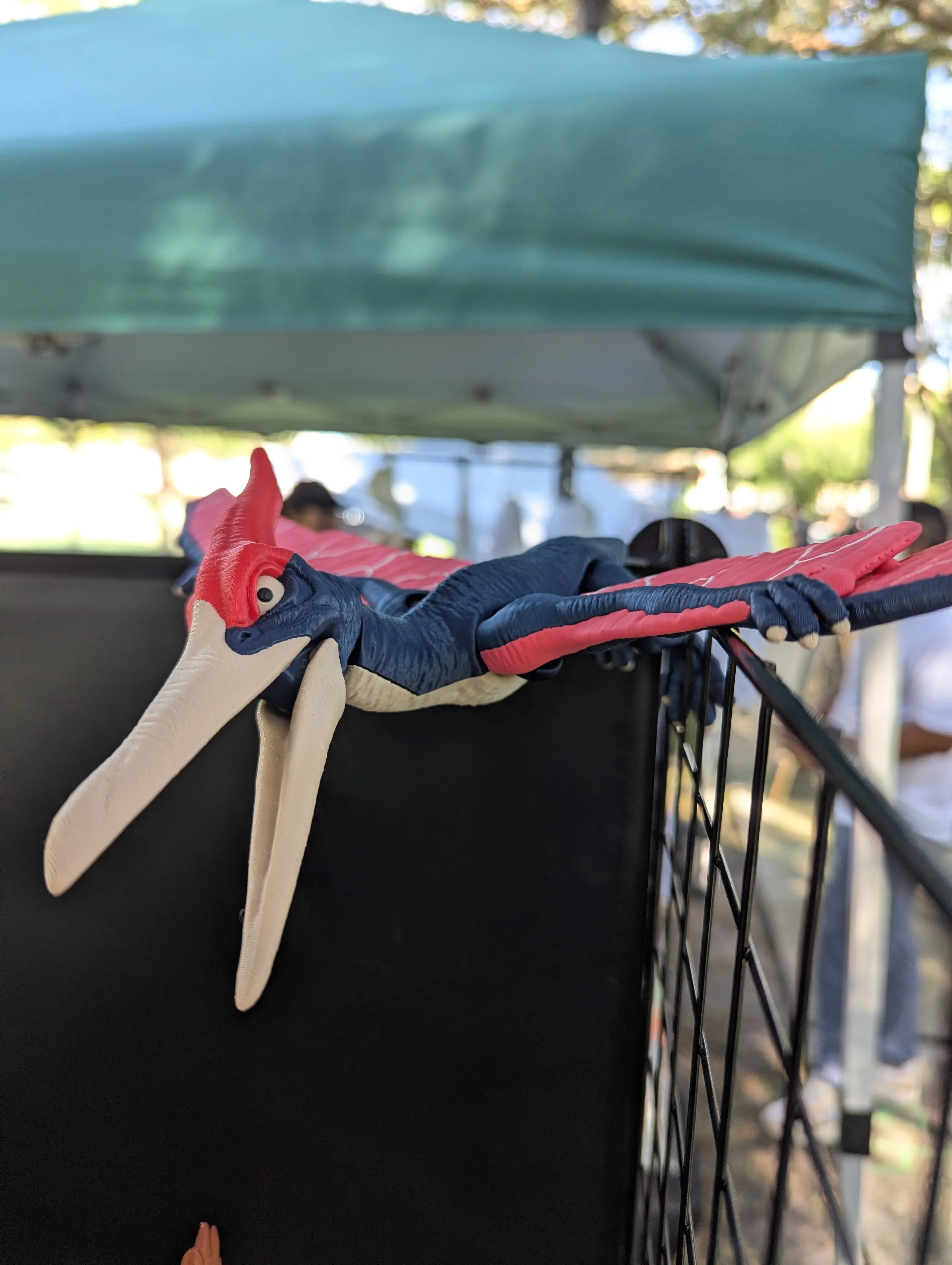 3D Printed Articulated Pteranodon Collectible | Expandable Moving Wings | Multicolor Dinosaur Figure
