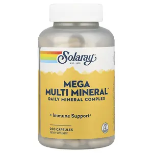 Solaray Mega Multi Mineral™, 200 Capsules