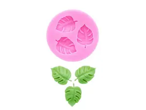 DIY Tropical Rainforest Turtle Back Leaf Fondant Mold Cake Baking Mini Leaf Drop