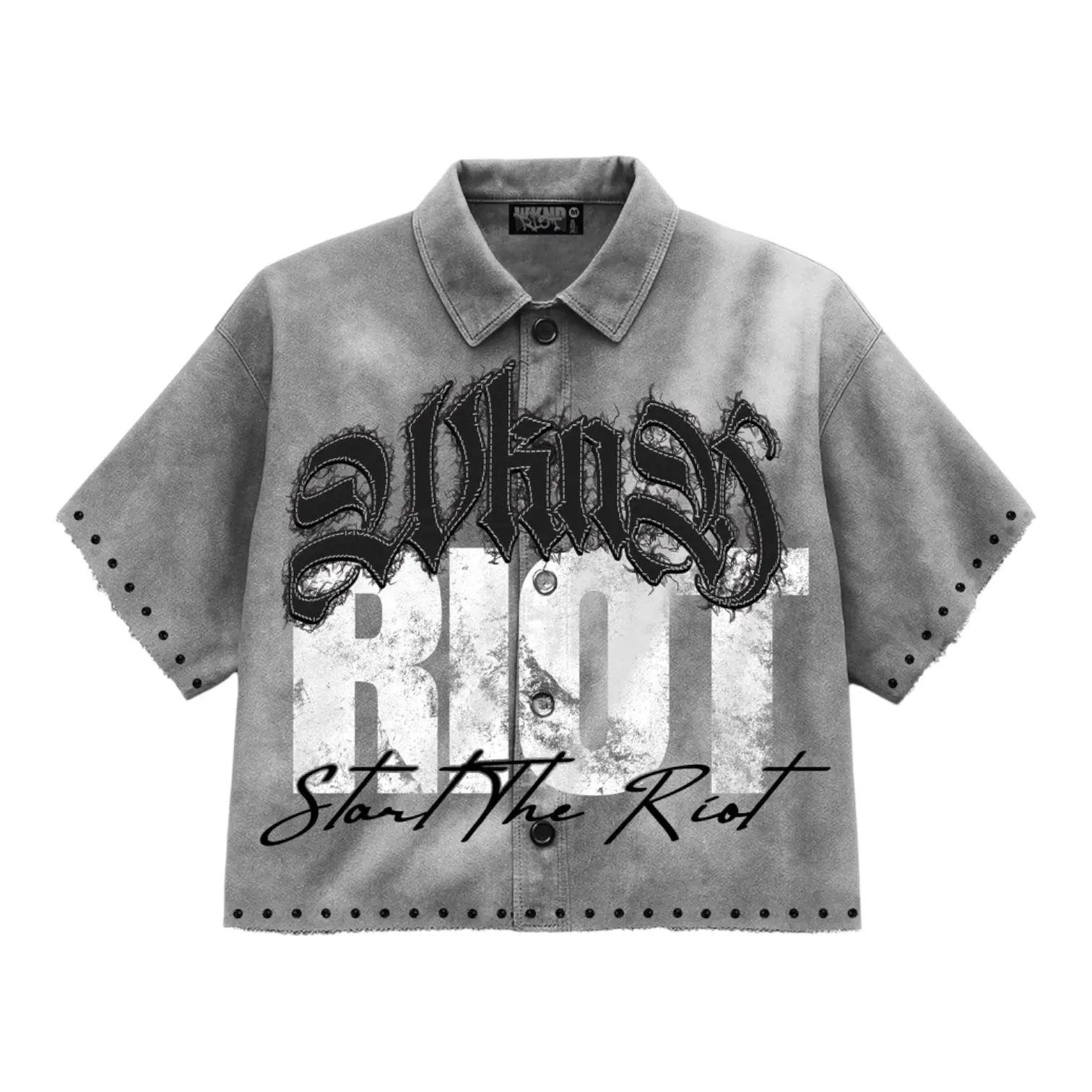 WKND RIOT: WR Button Up