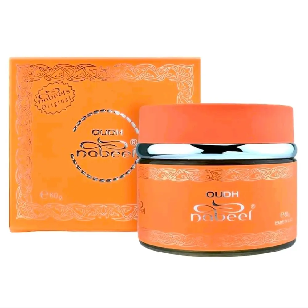 Nabeel Orange Bakhoor Diffuser Incense Jar 100g Home Fragrance Aroma Freshener for Home Care Supplies