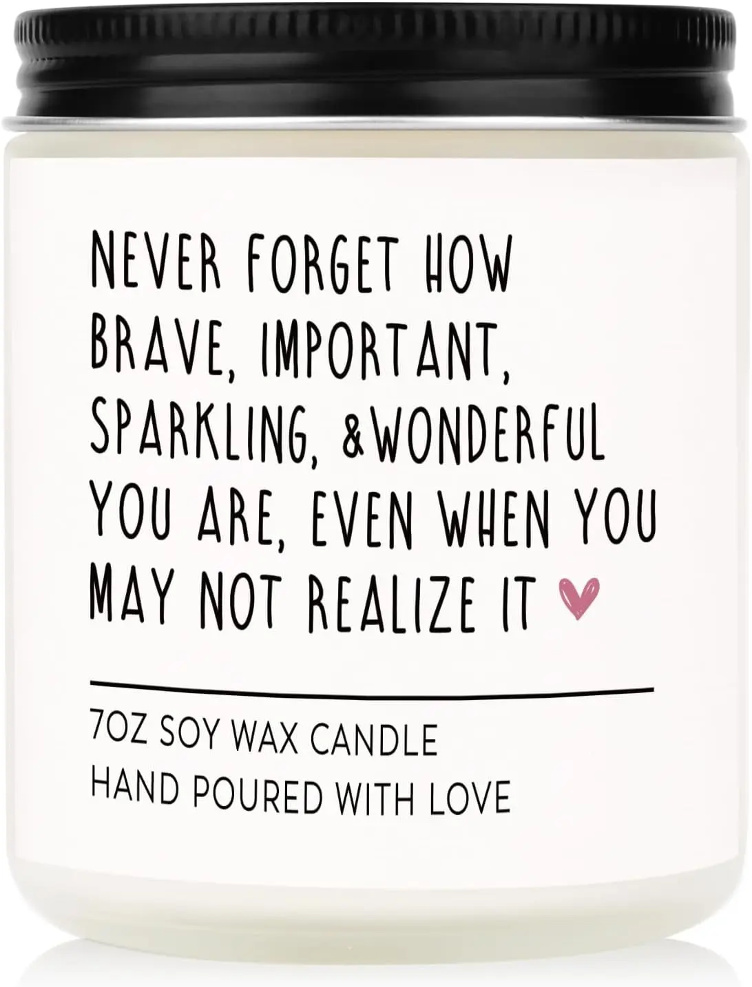 Scented Candles - Inspirational Gifts for Women, Birthday Gifts for Her, Encouragement/Get Well Soon/Cheer Up/Positive Gifts for Friends, Coworker, Sister, Natural Soy Candle 7Oz
