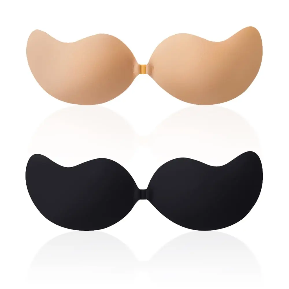 Women's Minimalist Sticky Adhesive Bra - Invisible, Backless, Strapless for Bridal Wedding Dresses & Backless Outfits