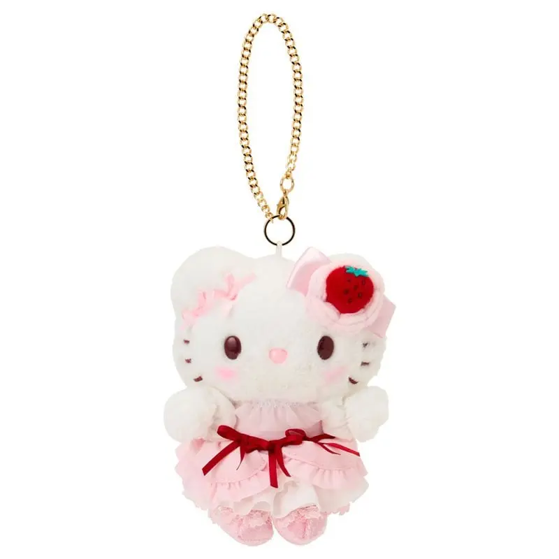 Hello Kitty Plush Mascot Bag Charm (Strawberry Whip Series) Hello Kitty Plush Mascot Bag Charm (Strawberry Whip Series)