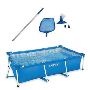 Intex 8.5-ft x 5.3-ft x 4-in Metal frame Rectangle Above-Ground Pool