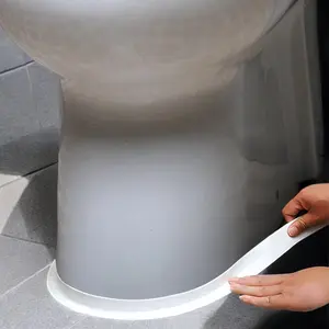 Bath & Kitchen Caulk Tape Sealant Strip - PVC Self Adhesive  Tape for Tub and Wall Sealing - Tape Caulk Sealer -  Sealant Tape - White - 1.5" x 10.5