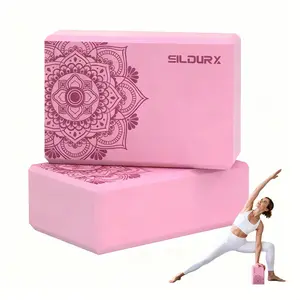 Yoga Blocks Set of 2, Non-Slip Support Blocks for Dance, Ballet Fitness Kit, Home Gymnastics Training, Balance for Gymnastics, Yoga Equipment, Stretching Gear