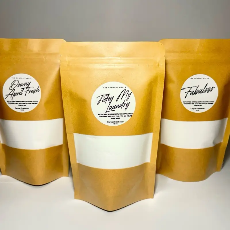 Handmade Scented Carpet Powder - Home Supplies, Ready-to-Use Indoor Fragrance Freshener Deodorizer for Everyday Freshness & Odor Control, Multiple Scents Available