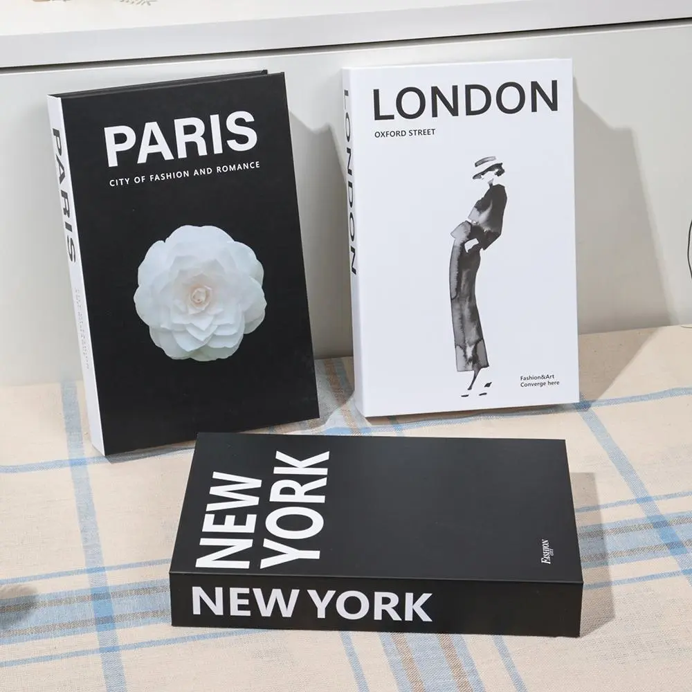 Modern Simple Decorative Book, 3 Counts/set Fashionable Fake Books, Photography Prop for Bedroom & Office, Living Room Decoration, Interior Decoration Accessories, Home Decor Supplies
