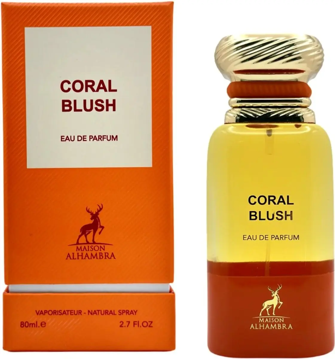 Unisex Coral Blush Eau de Parfum - 2.7 oz All-Seasons Balanced Contemporary Signature Fruity Gourmand Fragrance for Everyday Wear, with Peach, Citrus, Honey, Patchouli Notes