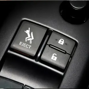 6PCS/SET Eye-Catching Car Humorous-Style "EJECT" Stick Figure Logo Sticker For Car Interior Buttons, Backpacks, Car Decor Merchandise Eject Stick Figure + "EJECT" Decor Fill With Car Owner Relaxed Funny Vibe Easily Grasp Funny Car Trend Style