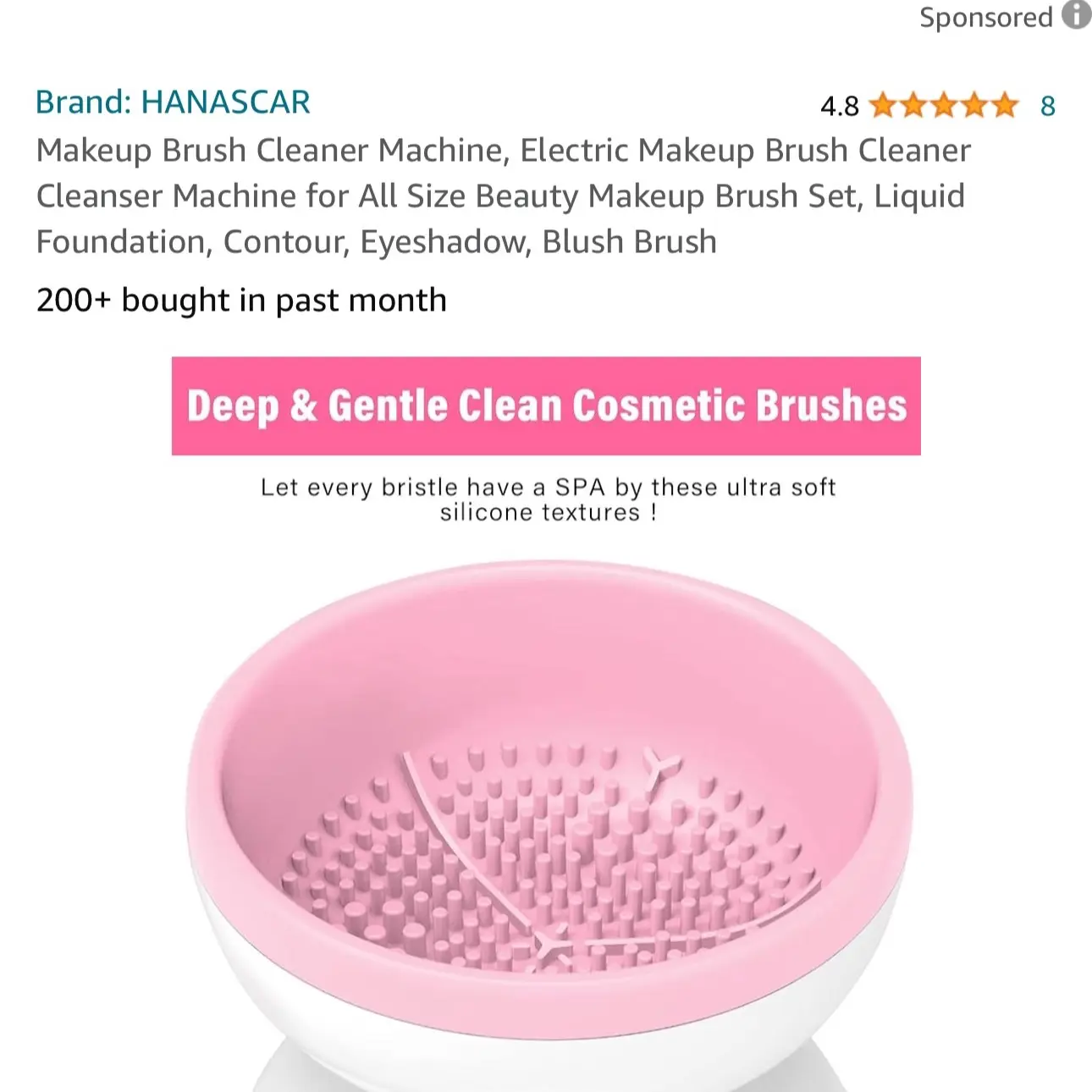 Hanascar Makeup Brush Cleaner Electric