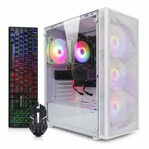 STGAubron Gaming PC Desktop Computer, AMD Ryzen 7 5700X up to 4.6G, GeForce RTX 3060 12G, 16GB DDR4, 1TB SSD, WiFi 6 & BT 5.2, RGB Fan x4, Windows 11 Home,White