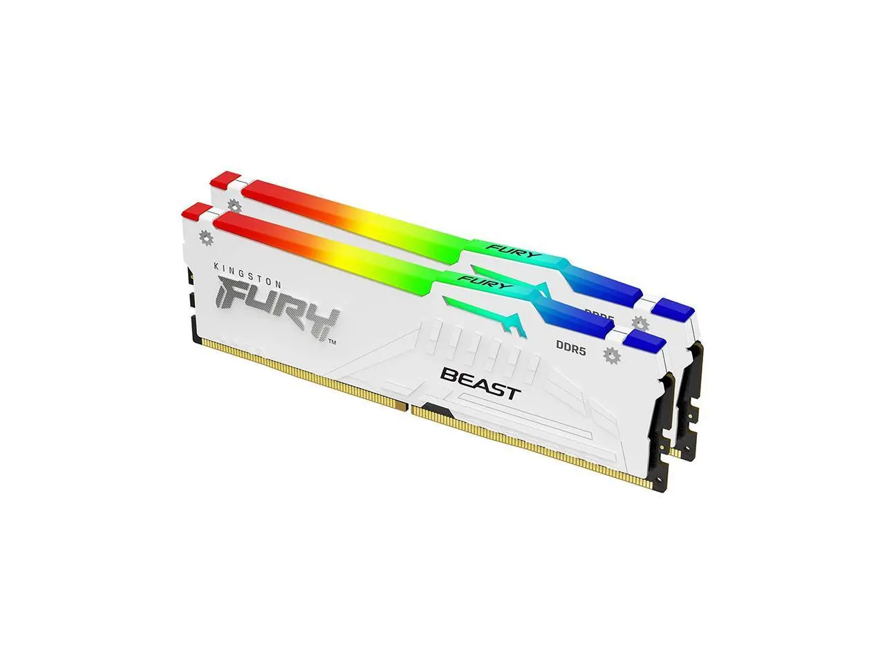 Kingston FURY Beast RGB 64GB (2 x 32GB) 288-Pin PC RAM DDR5 5200 (PC5 41600) Memory (Notebook Memory) Model  KF552C40BWAK2-64